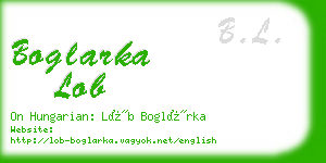 boglarka lob business card